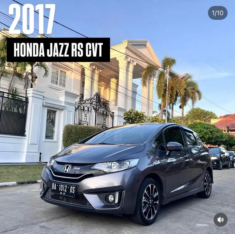 Dp 20 jt Honda Jazz rs automatic 2017 istimewa
