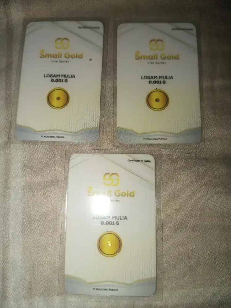 Souvenir Emas 0,001 G ( 24 Pcs)