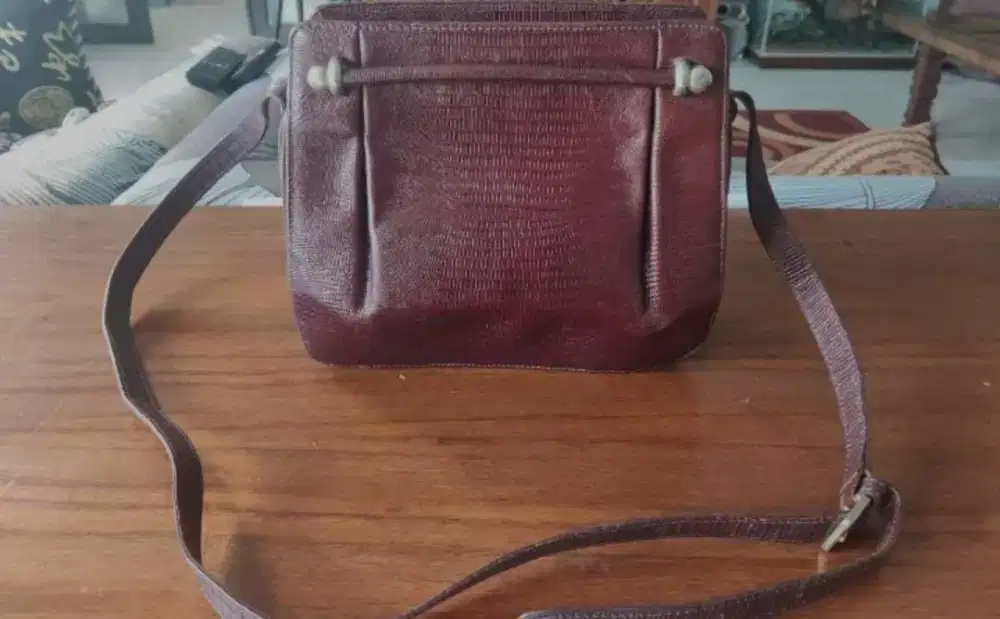 BALLY shoulder bag crocodile vintage ORIGINAL 100% second hand