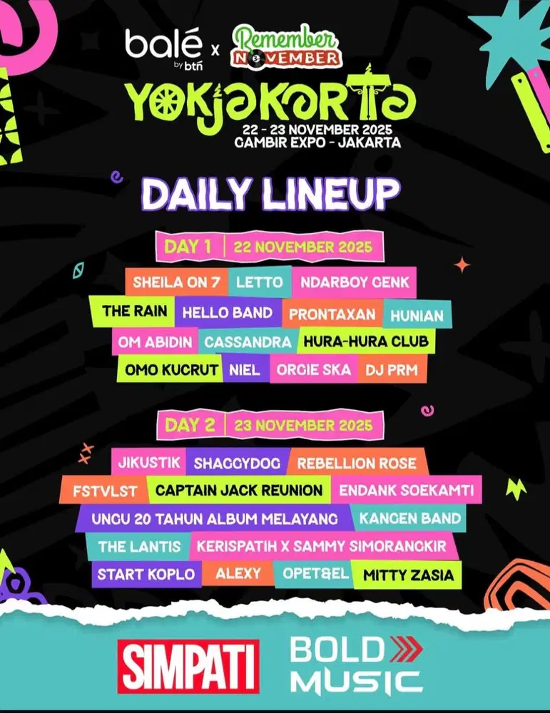 Tiket Remember November Jakarta 2025