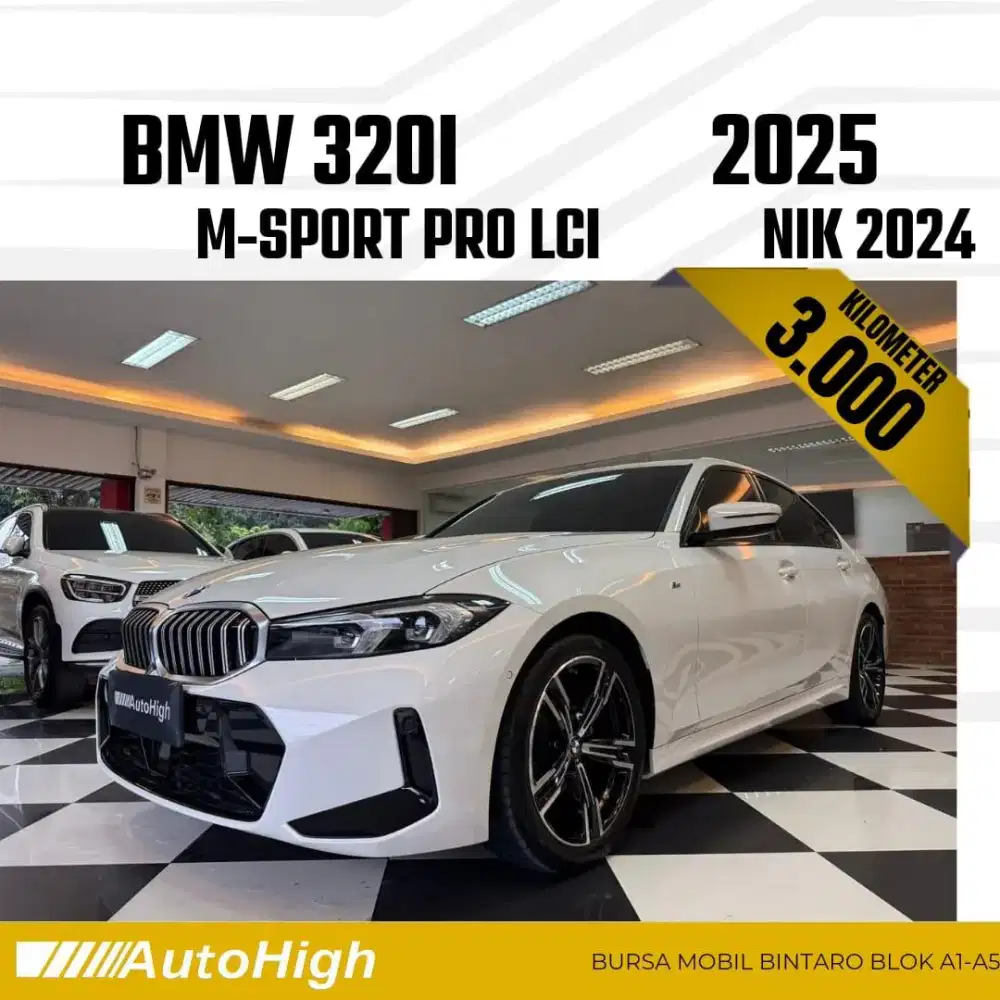 DP10% [Km3.000] 320i M-Sport 2024 White Reg 2023 #AUTOHIGH