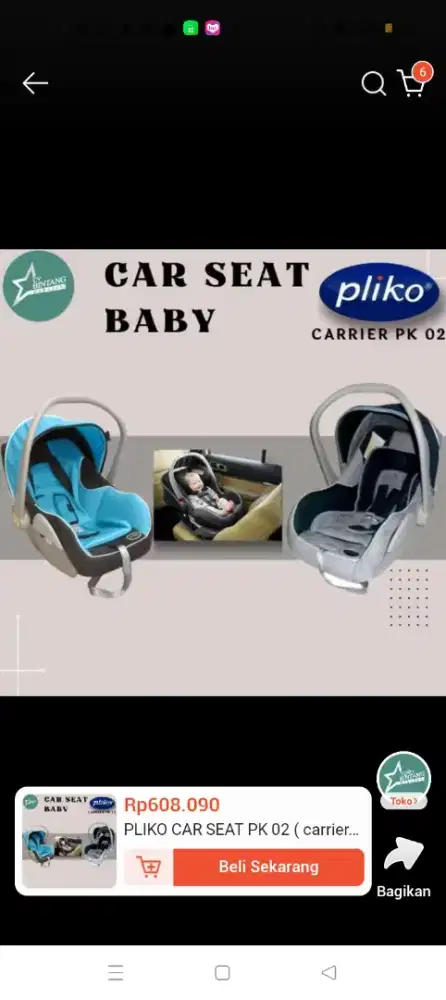 Di jual Car Seat