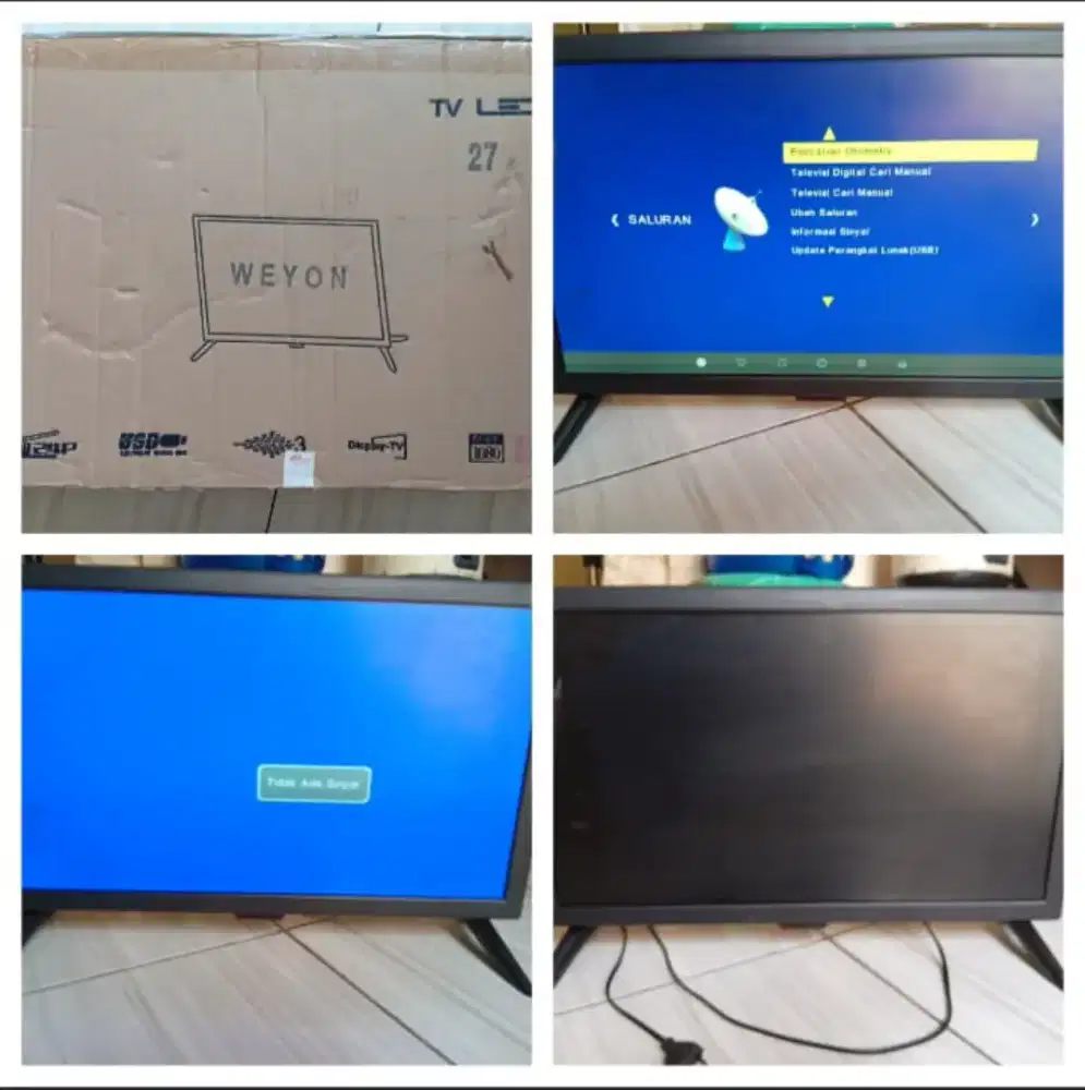 TV Weyon 27 bekas spt baru gak ada minus