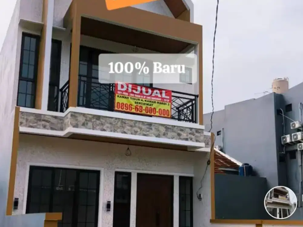 Sentul Bogor - Bangunan Baru 4 kamar 2 Lantai - Griya alam sentul