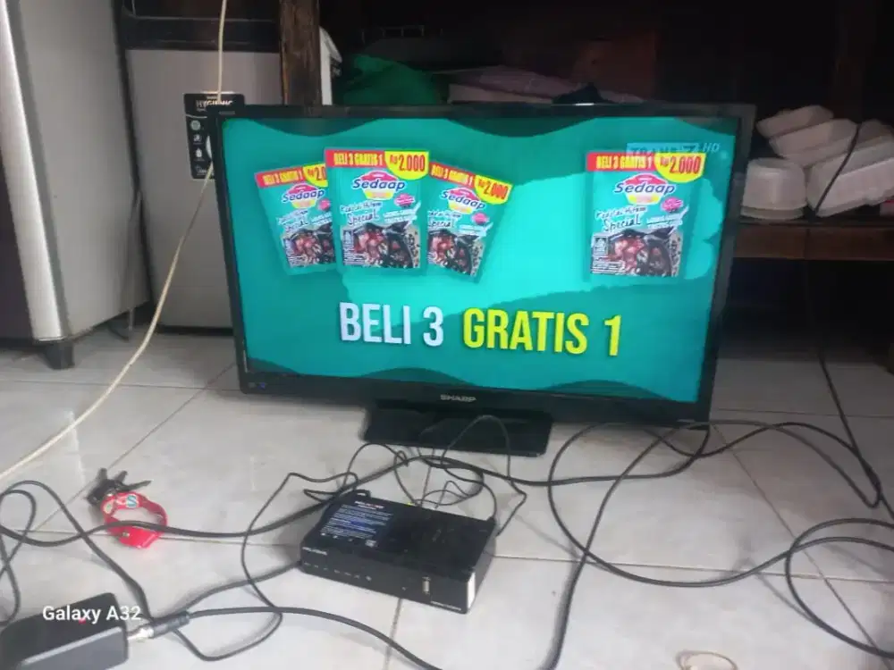 Jual butuh TV SHARP LED 29 INC. 
KONDISI MULUS
-StB
-antena dalam