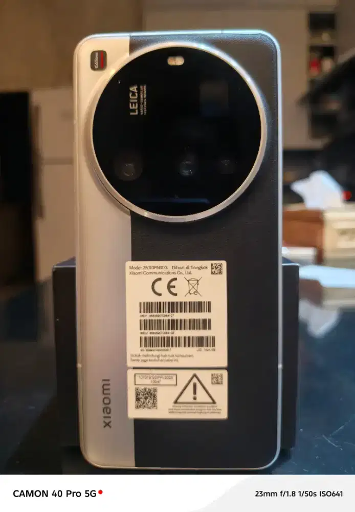 Dijual: Xiaomi 15 Ultra 16 GB / 1TB Silver Chrome