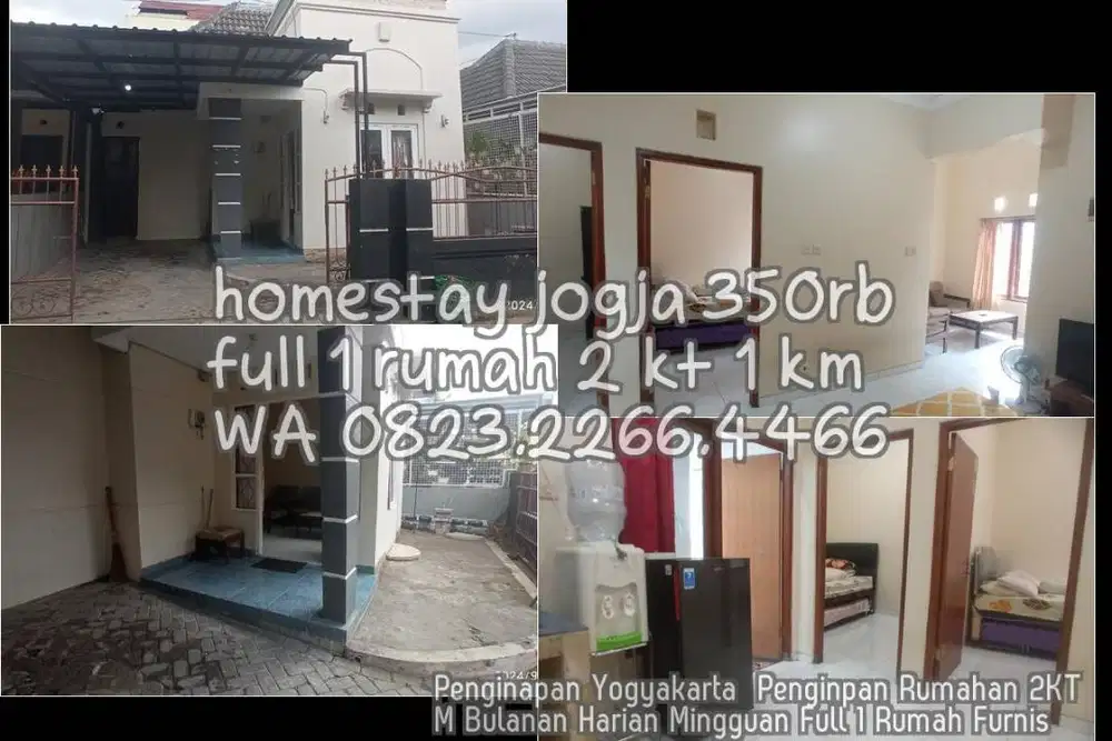 Penginapan Yogyakarta  Penginpan Rumahan 2KT M Bulanan Harian Mingguan