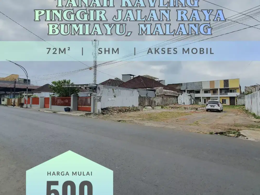 Kavling Strategis di Bumiayu, Tepat di Pinggir Jalan Raya Utama!