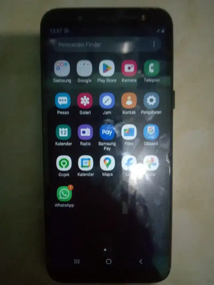 Samsung galaxy J6 minus tc retak & volume keras