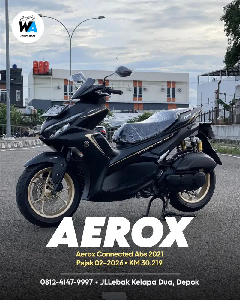 Cash/Kredit Yamaha New Aerox Connected Abs Tahun 2021
