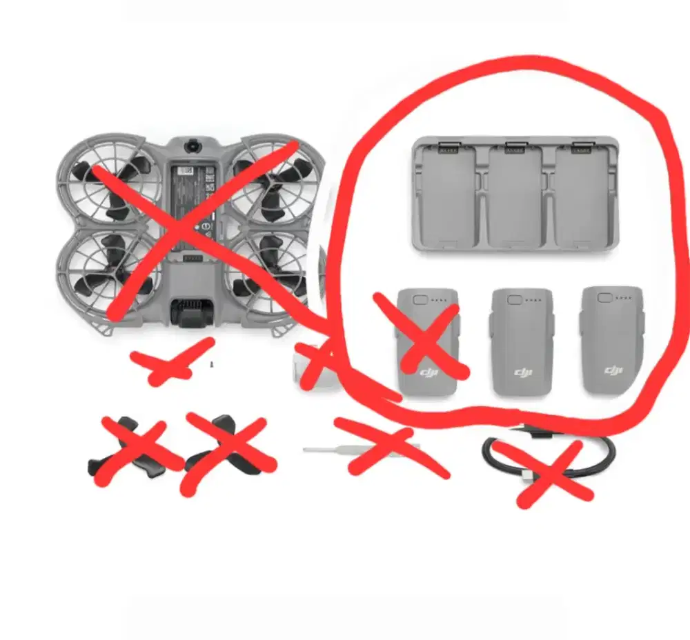 2 Baterai Drone DJI NEO 2 Baru New Segel dan Baterai Hub