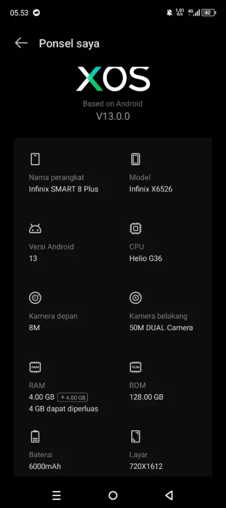 Jual hp infinix smart 8 plus