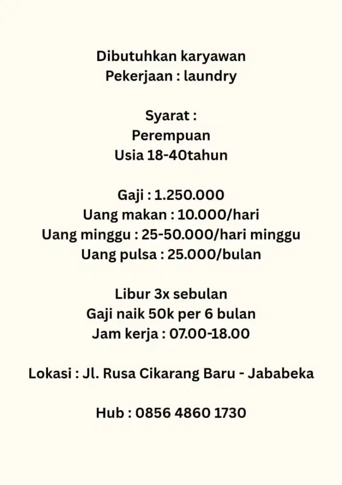 Lowongan kerja shoes care