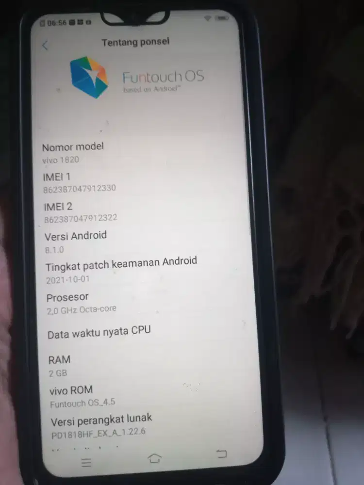 vivo y91c ram 2/32