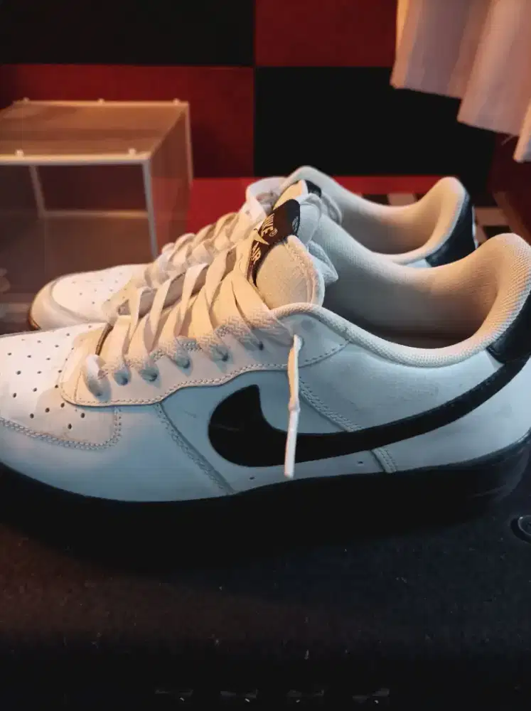 jual murah nike air force 1 white black original size 44