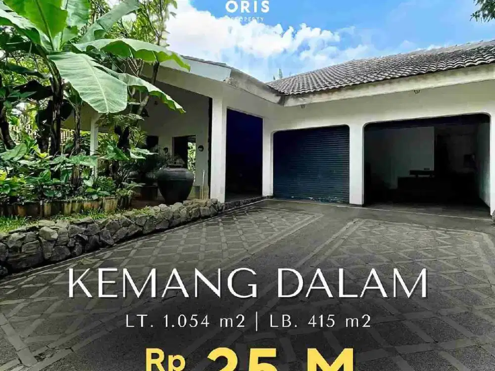 Rumah Terawat Halaman Luas Jalan Lebar di Kemang Dalam Jakarta Selatan