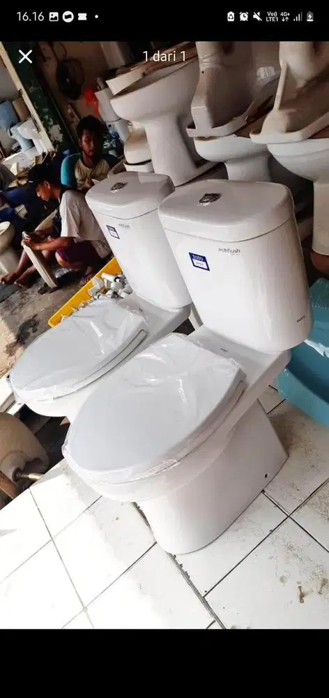 Kloset duduk toto cw421jp white