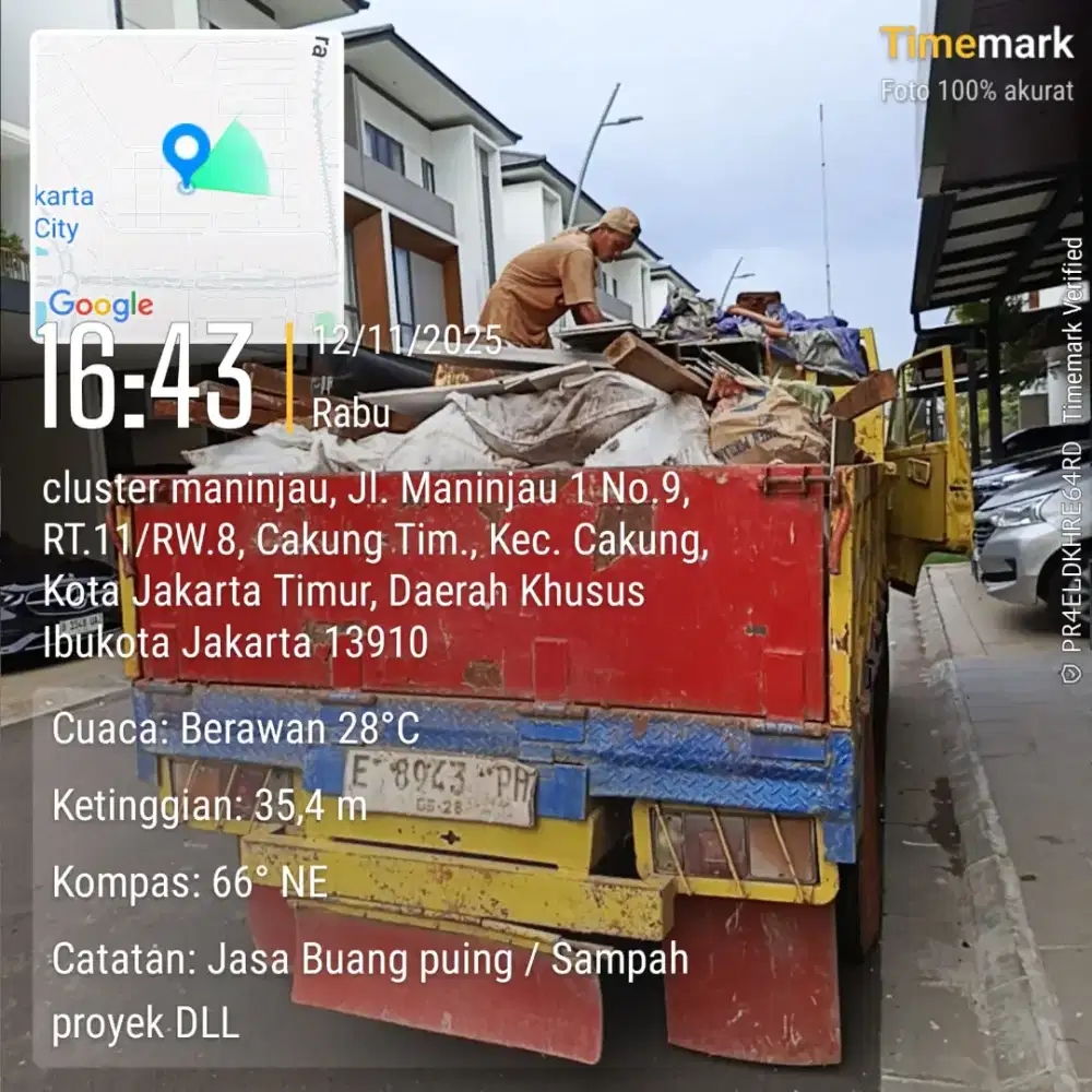 Jasa buang sampah proyek dan puing