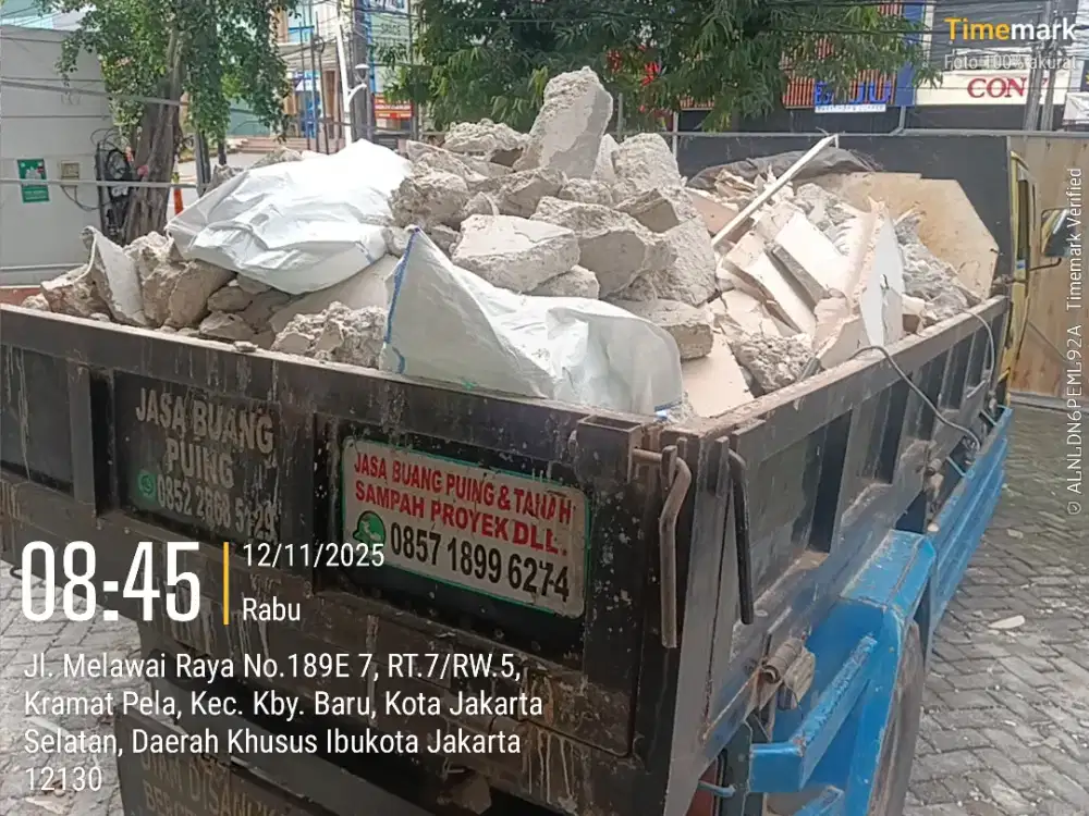 Jasa buang puing dan sampah