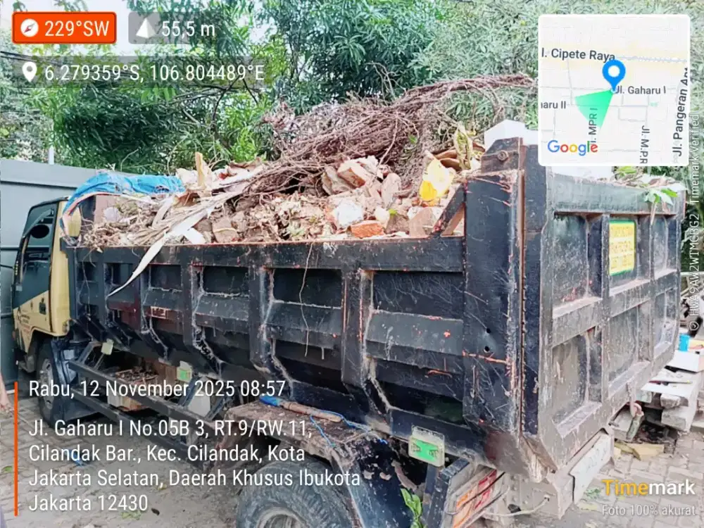 Jasa buang puing dan sampah