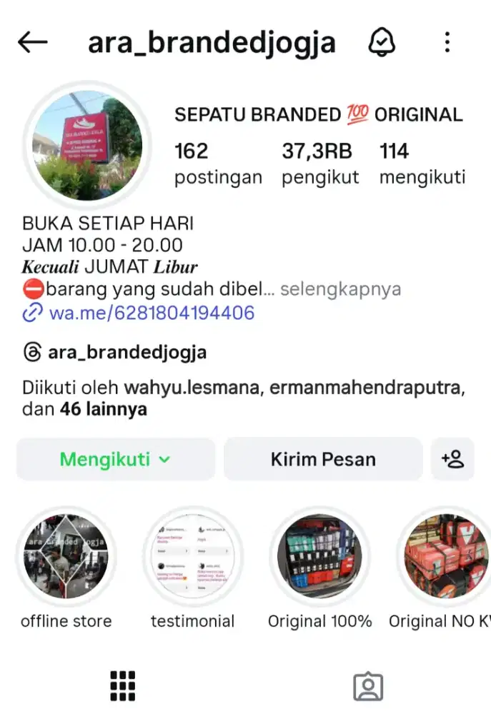 SEPATU ORIGINAL ara_brandedjogja