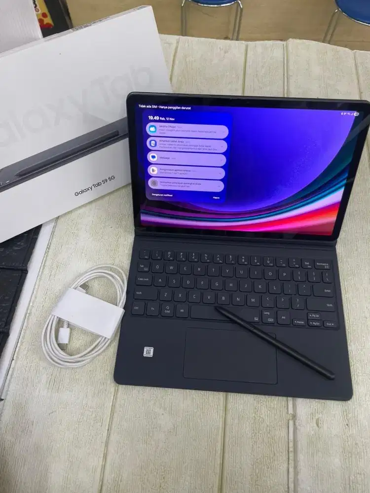 Samsung Galaxy Tab S9 5g 12/256 free keybord original ex resmi sein