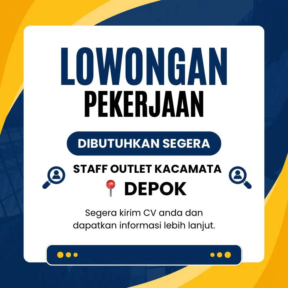 Staff Outlet khusus wanita (Depok)