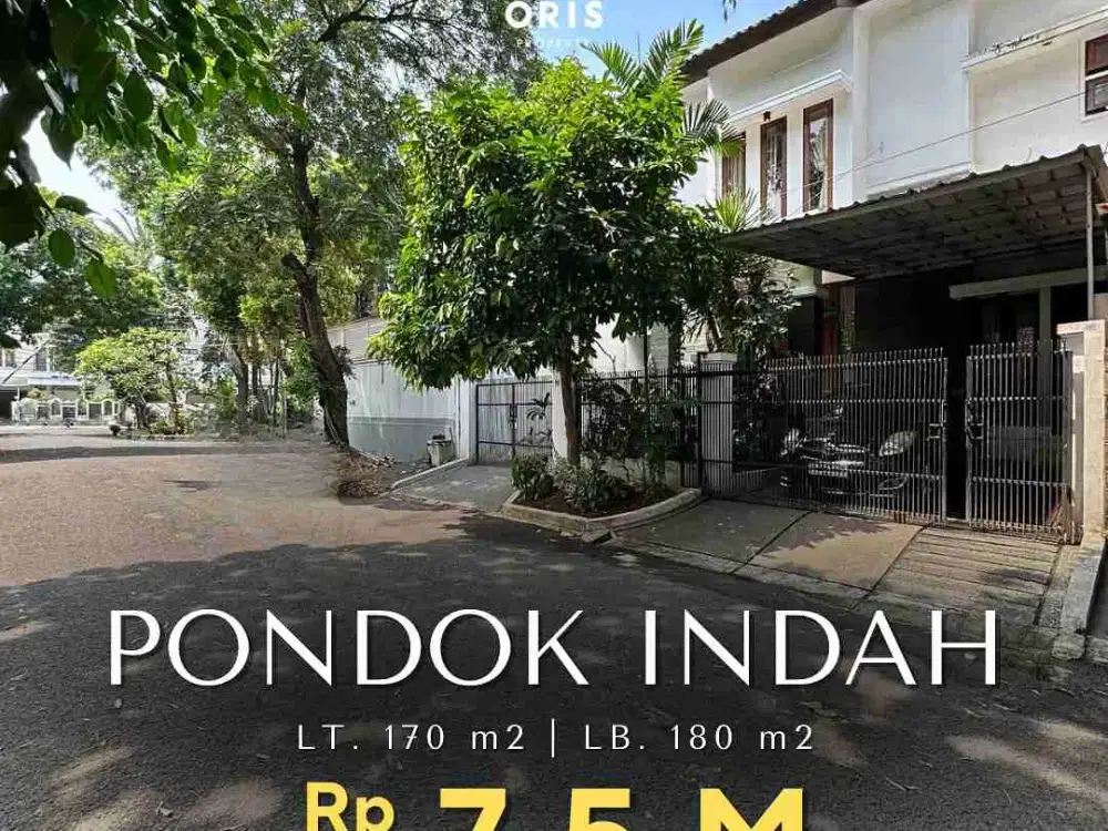 Rumah Siap Huni Jalan Lebar Dekat Taman di Pondok Indah Jakarta Selatan