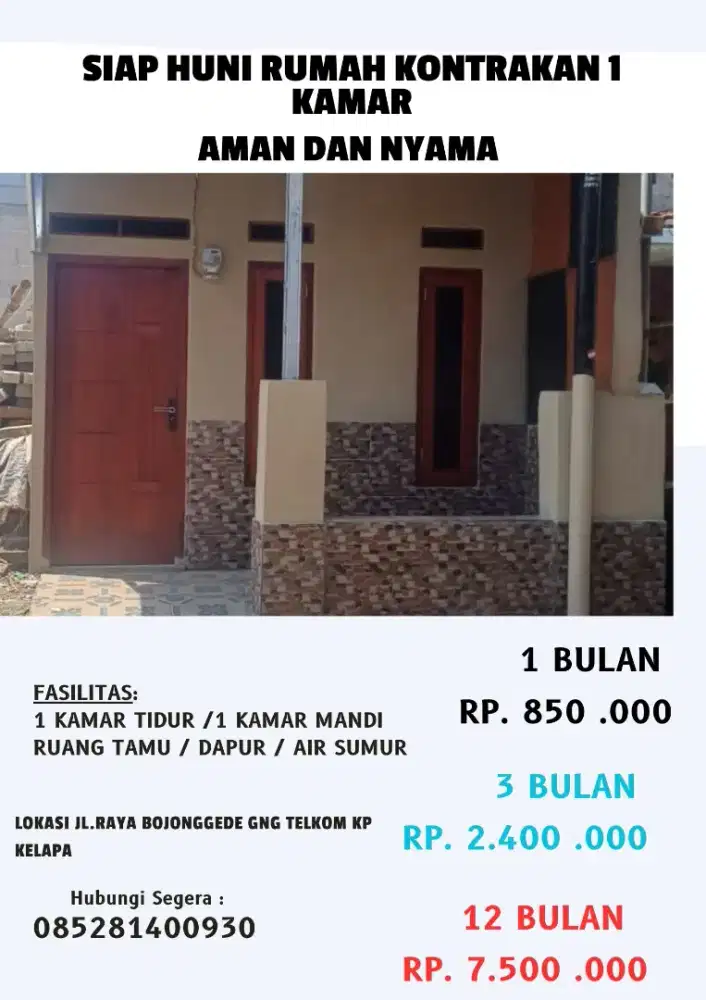 KONTRAKAN MURAH DAN AMAN