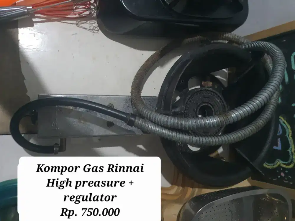 Kompor Rinnai Ada 3, High Pressure, 2 tungku, 1 tungku