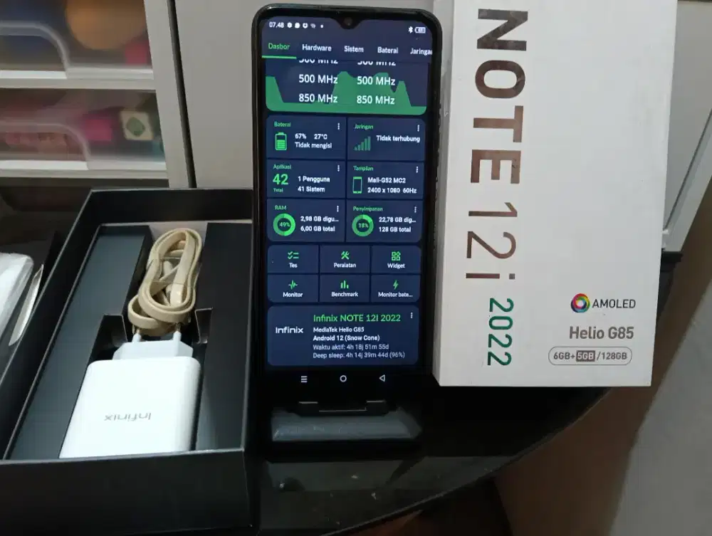 Infinix note 12i batre 5000 Mah