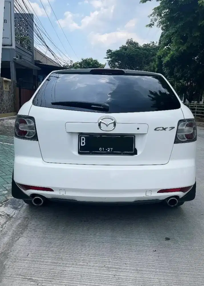 2012 MAZDA CX-7 HIGH WHITE TYPE TERTINGGI 2.3 CC TURBO LIKE NEW MEWAH