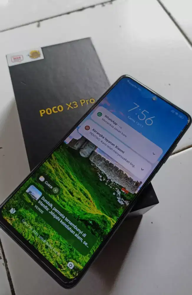 Dijual hp poco X3 pro fulset