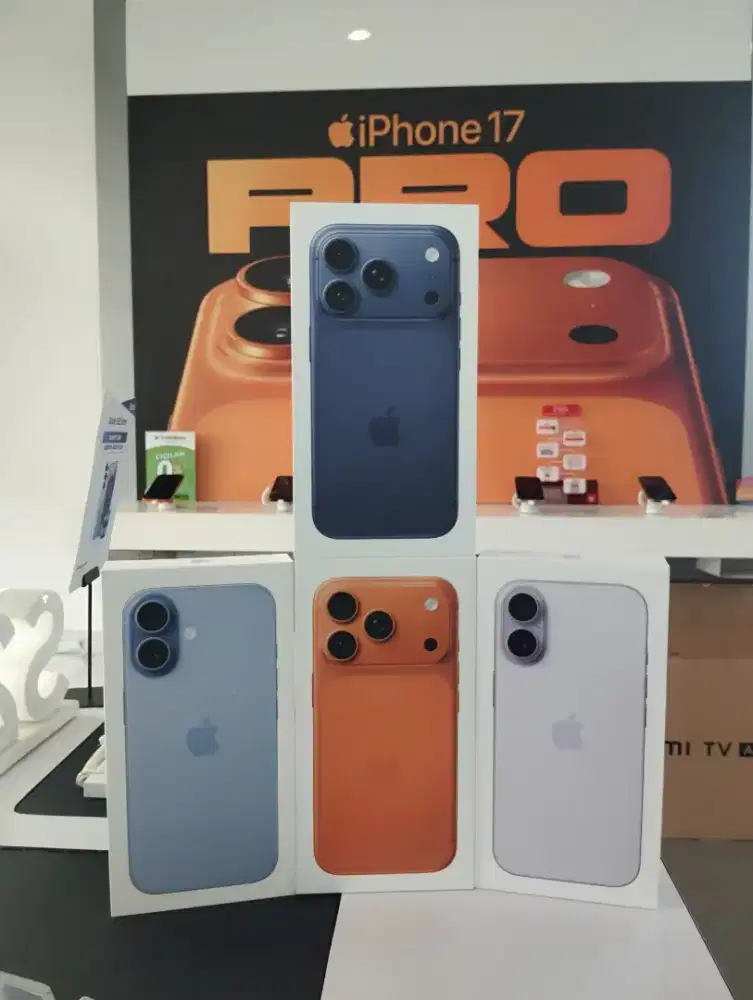Ready iPhone 17 basik blu lavender sama pro orange deep blue