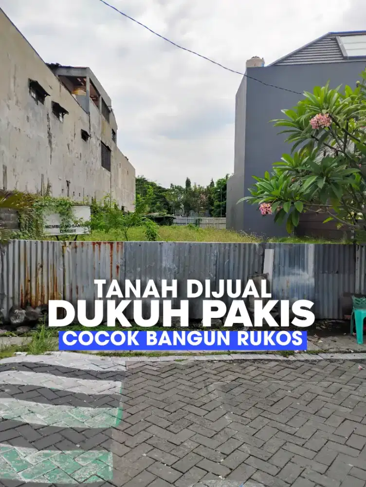 Tanah Dukuh Pakis Mayjend Sungkono dkt VBM SHM Siap Bangun