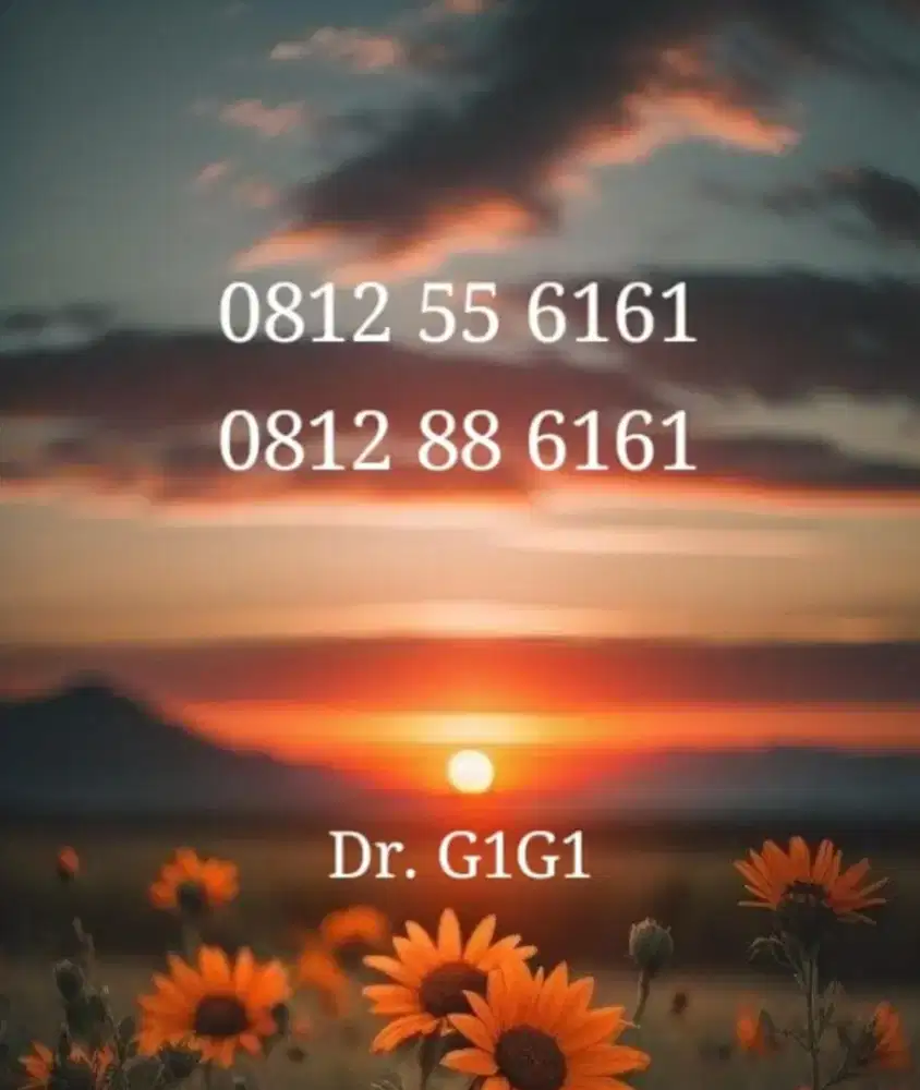 Dr. GIGI nomor cantik 10 ANGKA