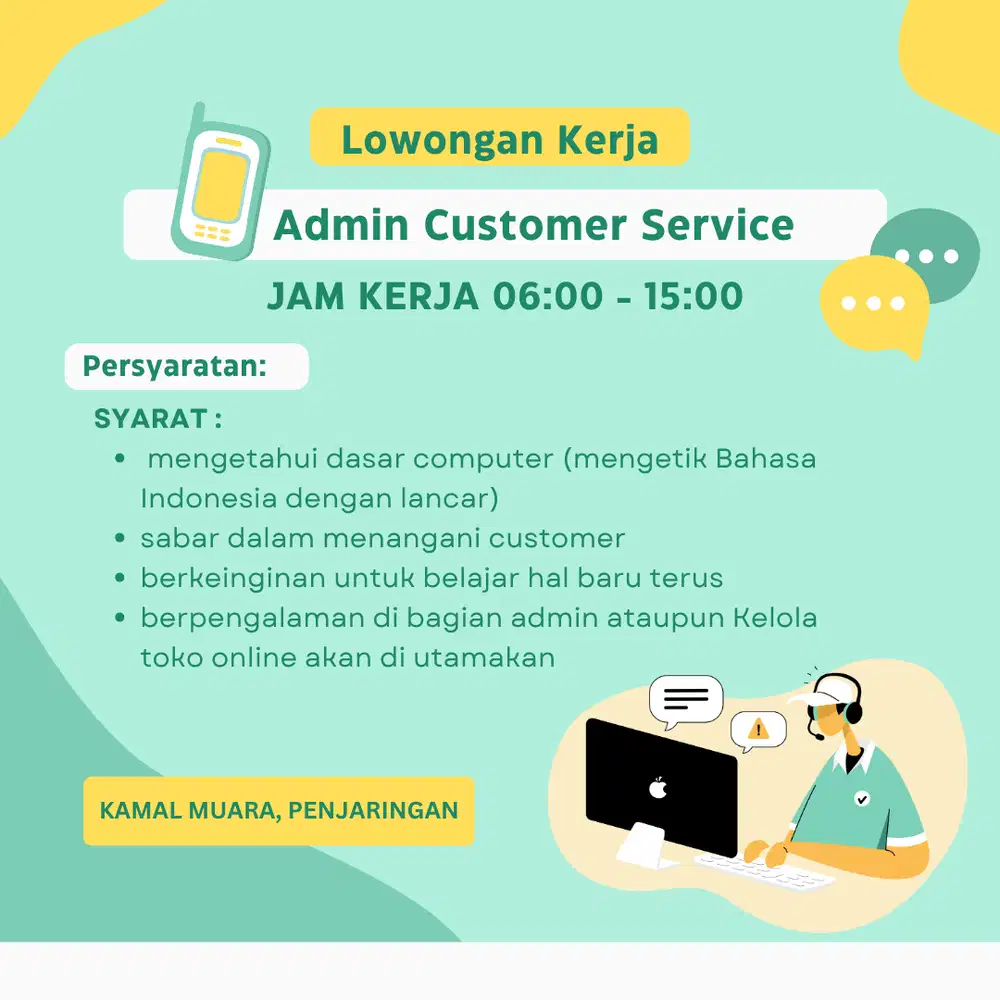 LOWONGAN KERJA ADMIN