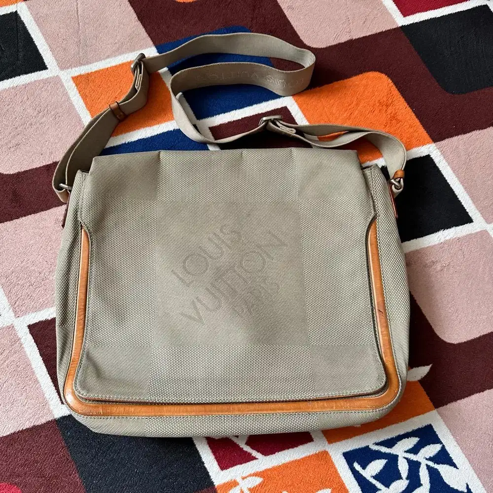 Louis vuitton Terre Sand Damier Geant  vintage 03 tas Messenger Bag