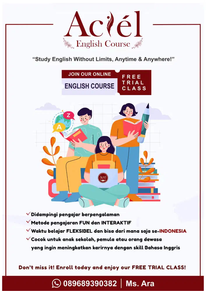 Kursus Bahasa Inggris Online Fleksibel