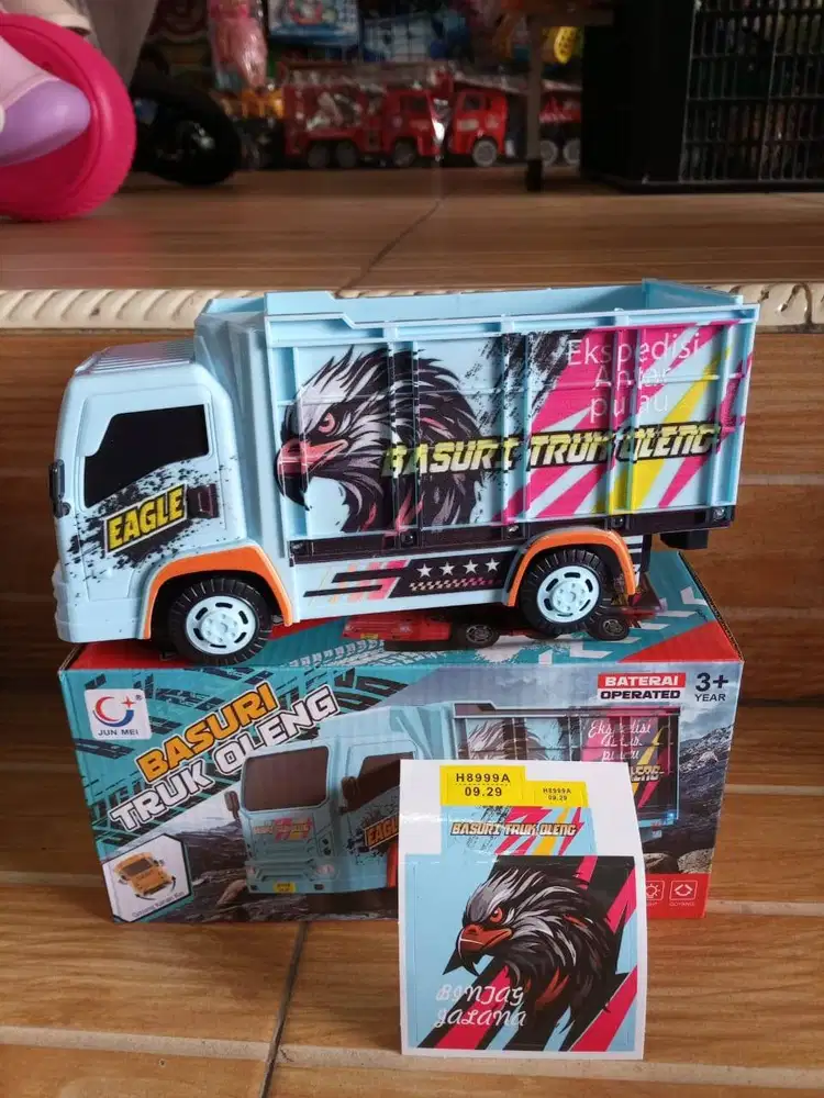 mainan anak truk oleng bateraii