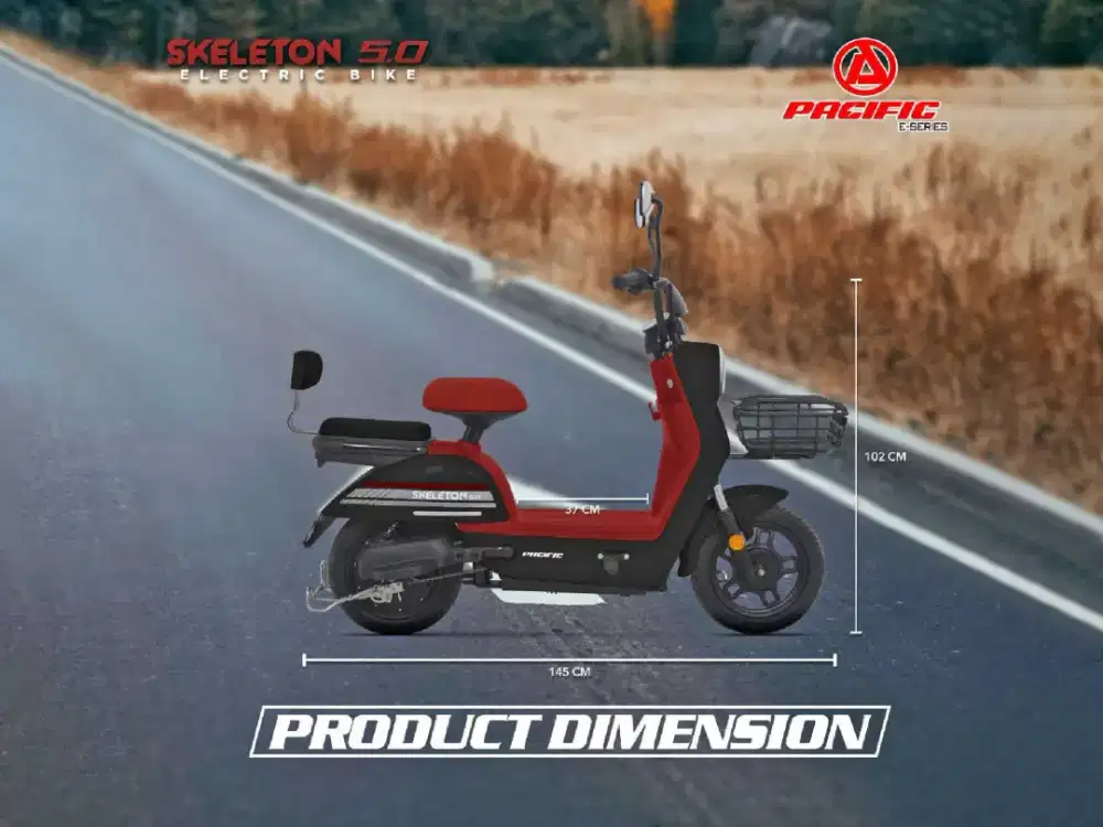 SEPEDA LISTRIK PACIFIC SKELETON 5.0