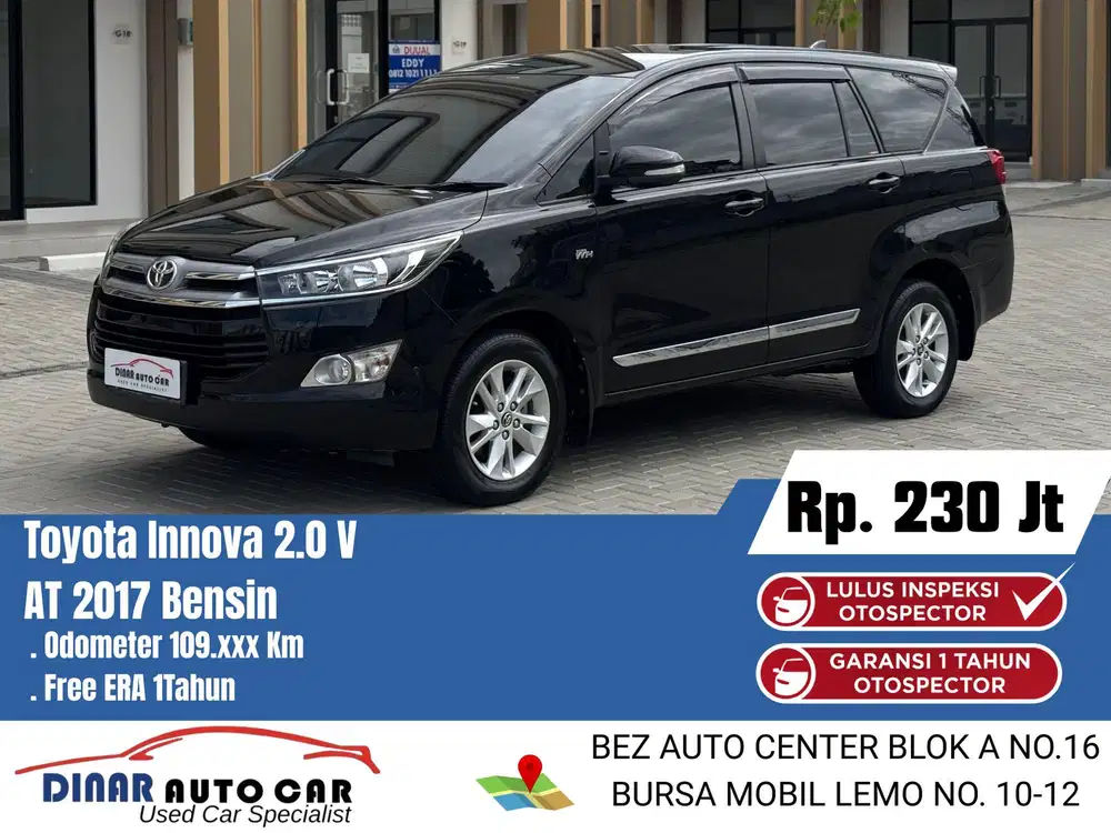 Toyota innova 2.0 V matic 2017 bensin