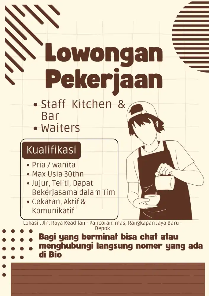 Lowongan Pekerjaan F&B
