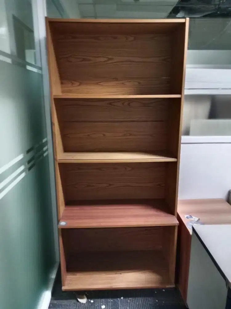 RAK BUKU COKLAT 4 SUSUN