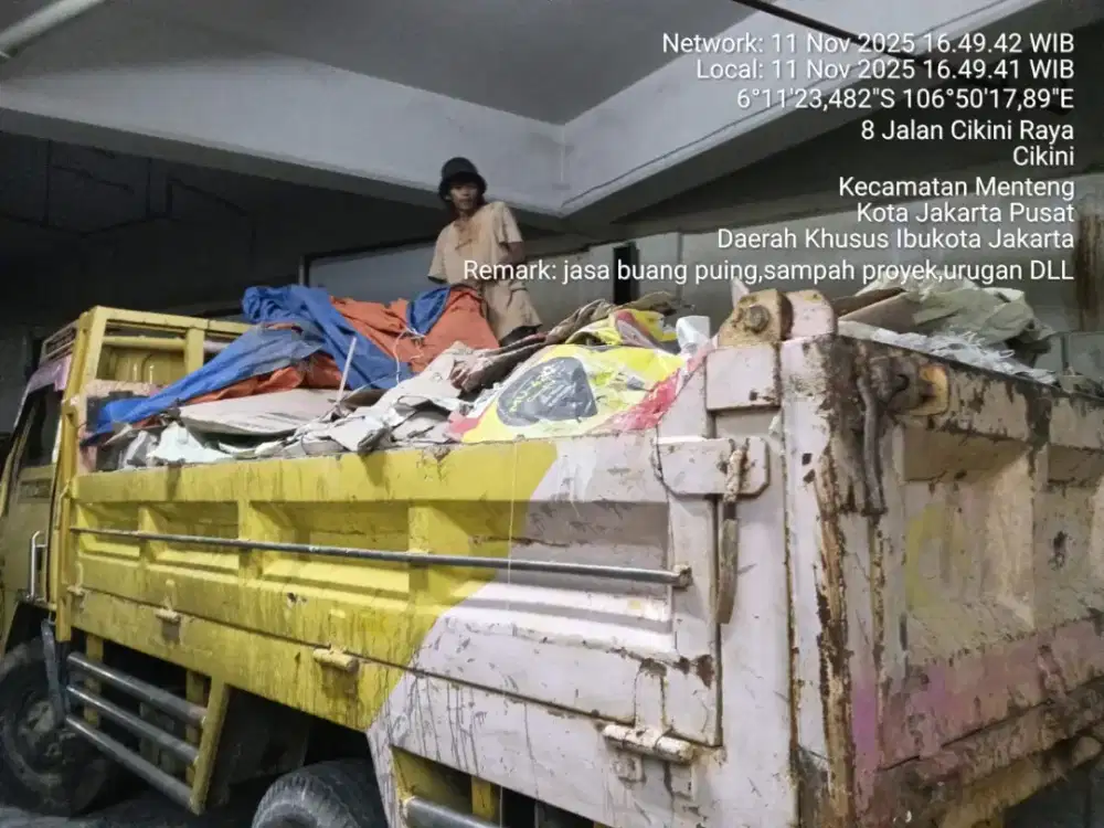 Jasa buang puing dan tanah