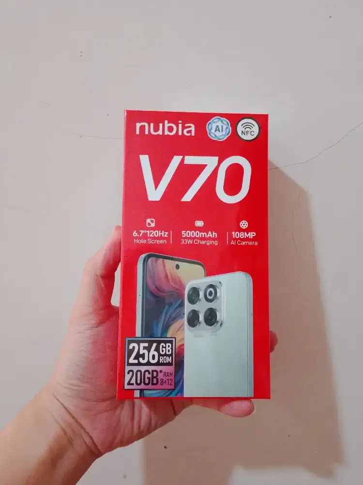 Nubia V70 8/256, BARU Garansi Resmi, Bisa COD