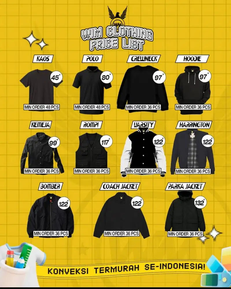 Wim Clothing Jasa pembuatan busana terbaik