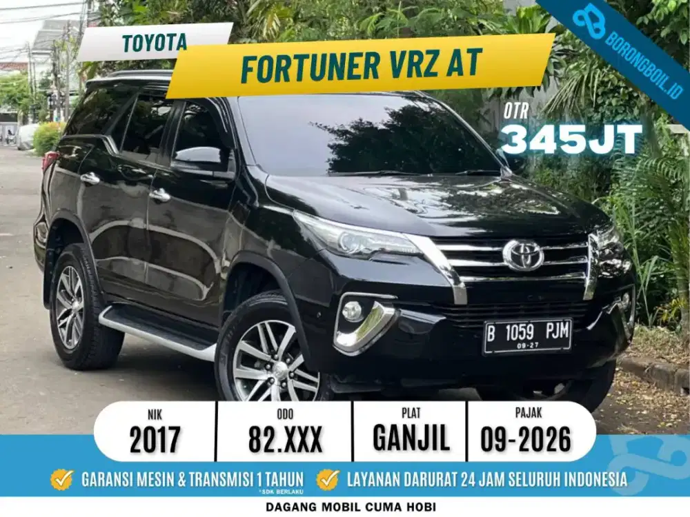 Toyota Fortuner VRZ 2.4 DD AT 2017 Hitam