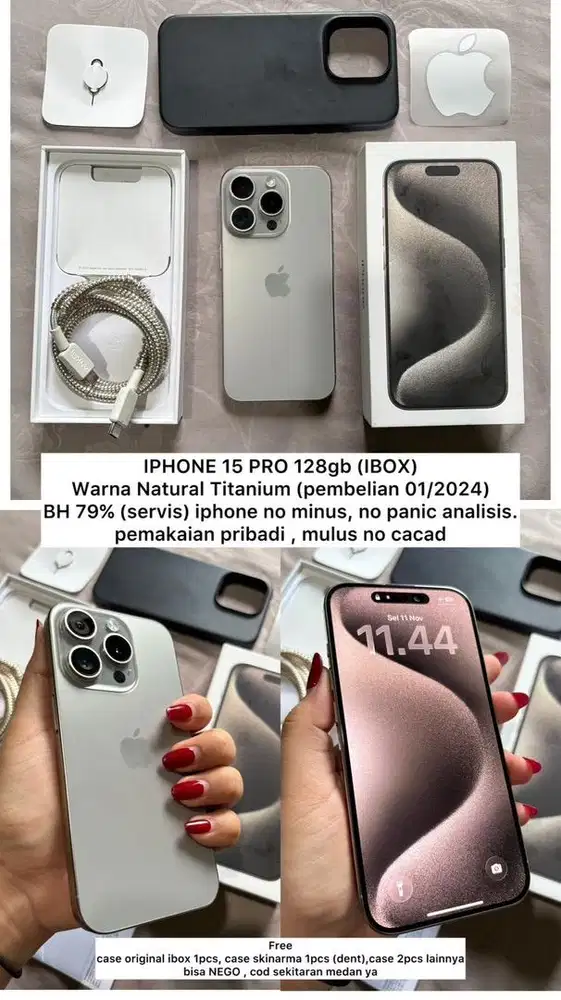 Iphone 15 Pro 128gb Natural Titanium
