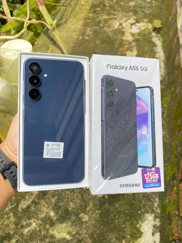 Samsung A55 5G 12/256GB Fullsat Mulus no minus